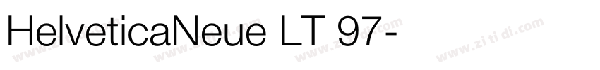 HelveticaNeue LT 97字体转换